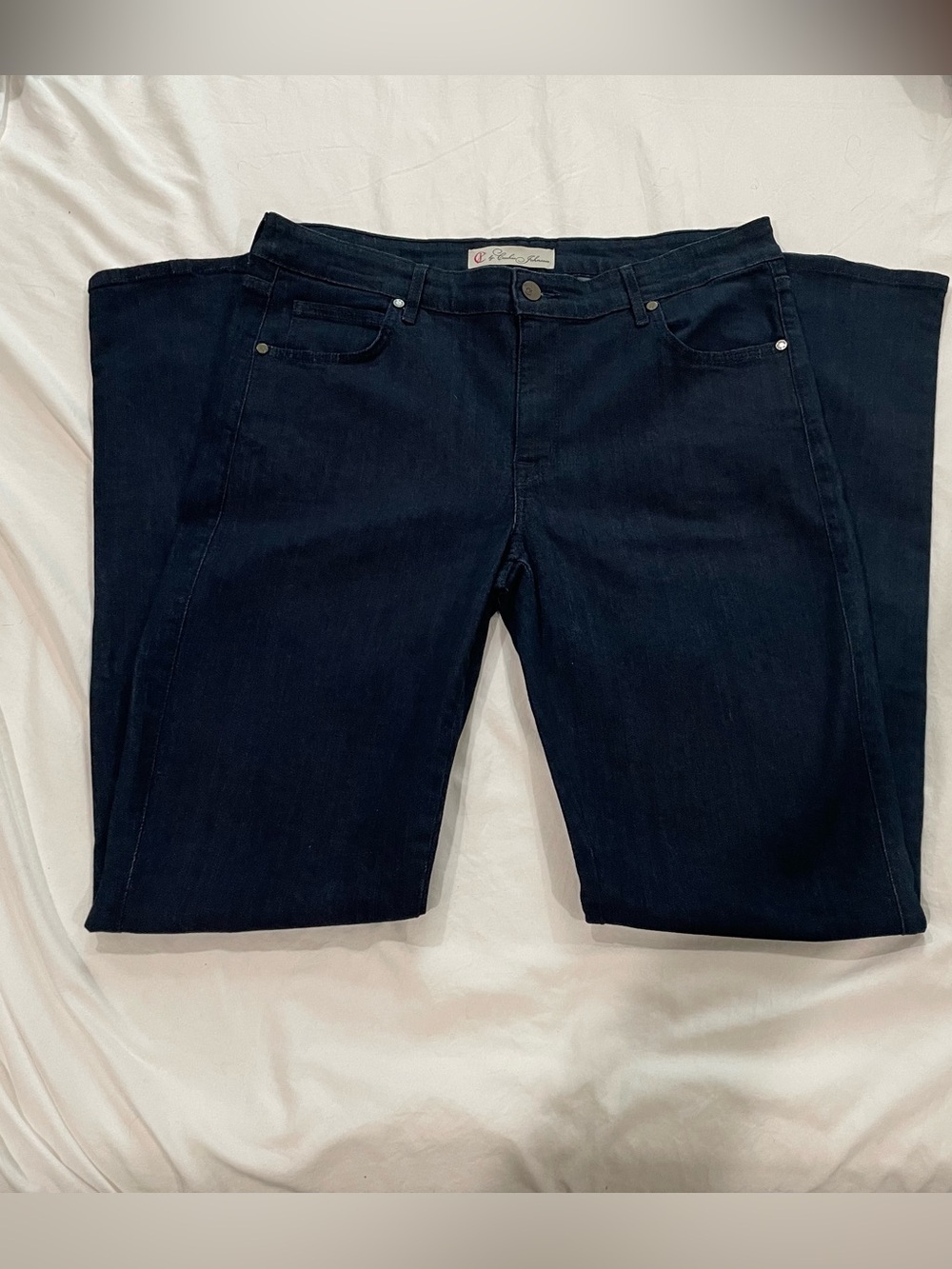 Cookie Johnson Dark Wash Faith Straight Leg Denim Jeans CJ